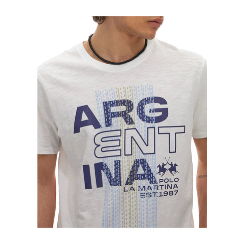 La Martina T-shirt T-shirt Uomo stampa Argentina S P25 - LA MARTINAMAR306JS259 - 00001 - S - Francavilla Moda